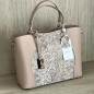 Geanta Bej / Roz dama din piele naturala, Made in Italy, 33 x 25 x12 cm Geanta Bej / Roz dama din piele naturala, Made in Italy, 33 x 25 x12 cm