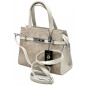 Geanta dama Piele Alba, Argintie, Crem, Mod purtare: Mana, Umar, 27x22x8cm Geanta dama Piele Alba, Argintie, Crem, Mod purtare: Mana, Umar, 27x22x8cm