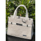 Geanta dama Piele Alba, Argintie, Crem, Mod purtare: Mana, Umar, 27x22x8cm Geanta dama Piele Alba, Argintie, Crem, Mod purtare: Mana, Umar, 27x22x8cm