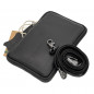 Geanta dama de umar mini pentru telefon, Port Telefon Crossbody, Curea de umar din piele, 18x12x2 cm