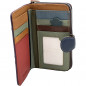 Portofel dama piele cu multe compartimente: Un portofel Incapator, Multicolor bine compartimentat, 16x10x3,5 cm Portofel dama piele cu multe compartimente: Un portofel Incapator, Multicolor bine compartimentat, 16x10x3,5 cm