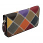 Portofel Dama Cu multe compartimente Lung din piele naturala, Design Multicolor, Flori Aplicate, 19x10x3 cm Portofel Dama Cu multe compartimente Lung din piele naturala, Design Multicolor, Flori Aplicate, 19x10x3 cm