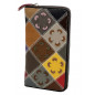Portofel Dama Cu multe compartimente Lung din piele naturala, Design Multicolor, Flori Aplicate, 19x10x3 cm Portofel Dama Cu multe compartimente Lung din piele naturala, Design Multicolor, Flori Aplicate, 19x10x3 cm