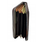 Portofel Dama Cu multe compartimente Lung din piele naturala, Design Multicolor, Flori Aplicate, 19x10x3 cm Portofel Dama Cu multe compartimente Lung din piele naturala, Design Multicolor, Flori Aplicate, 19x10x3 cm