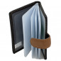 Portcard dama din Piele Naturala: Port Card pentru Femei Multicolor cu 20 Sloturi, 10x7,5 cm Portcard dama din Piele Naturala: Port Card pentru Femei Multicolor cu 20 Sloturi, 10x7,5 cm