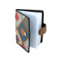 Portcard dama din Piele Naturala: Port Card pentru Femei Multicolor cu 20 Sloturi, 10x7,5 cm Portcard dama din Piele Naturala: Port Card pentru Femei Multicolor cu 20 Sloturi, 10x7,5 cm