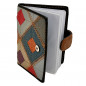 Portcard dama din Piele Naturala: Port Card pentru Femei Multicolor cu 20 Sloturi, 10x7,5 cm Portcard dama din Piele Naturala: Port Card pentru Femei Multicolor cu 20 Sloturi, 10x7,5 cm