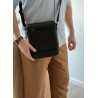 Borseta de Umar Barbati Hunter, din Piele Nappa Neagra, Curea Reglabila, 24x25x6 cm - Eleganta si Functionalitate Premium