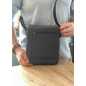 Borseta de Umar Barbati Hunter, din Piele Nappa Neagra, Curea Reglabila, 24x25x6 cm - Eleganta si Functionalitate Premium Borseta de Umar Barbati Hunter, din Piele Nappa Neagra, Curea Reglabila, 24x25x6 cm - Eleganta si Functionalitate Premium