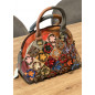 Geanta tip Poseta dama din Piele naturala Eleganta cu Imprimeu Floral, Made in Italy, Mana/Umar, 30x20x15 cm Geanta tip Poseta dama din Piele naturala Eleganta cu Imprimeu Floral, Made in Italy, Mana/Umar, 30x20x15 cm
