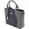 Geanta Bej / Roz dama din piele naturala, Made in Italy, 33 x 25 x12 cm