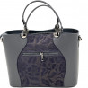 Geanta Bej / Roz dama din piele naturala, Made in Italy, 33 x 25 x12 cm