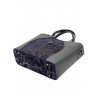 Geanta Bej / Roz dama din piele naturala, Made in Italy, 33 x 25 x12 cm