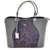 Geanta Bej / Roz dama din piele naturala, Made in Italy, 33 x 25 x12 cm
