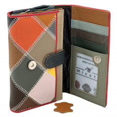 Portofel dama Piele Naturala cu multe compartimente, Compatibil cu Buletin, 15x10x4.5