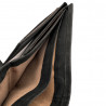 Portofel Barbati Piele naturala personalizat cu Crap, 9,5x12x2 cm, Negru, Protectie RFID, Hunter