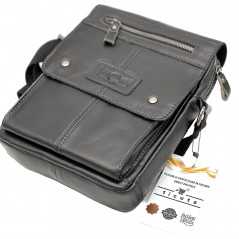Set Cadou Barbati Black Forest Trio| Borseta + Portofel + Curea Piele Naturala