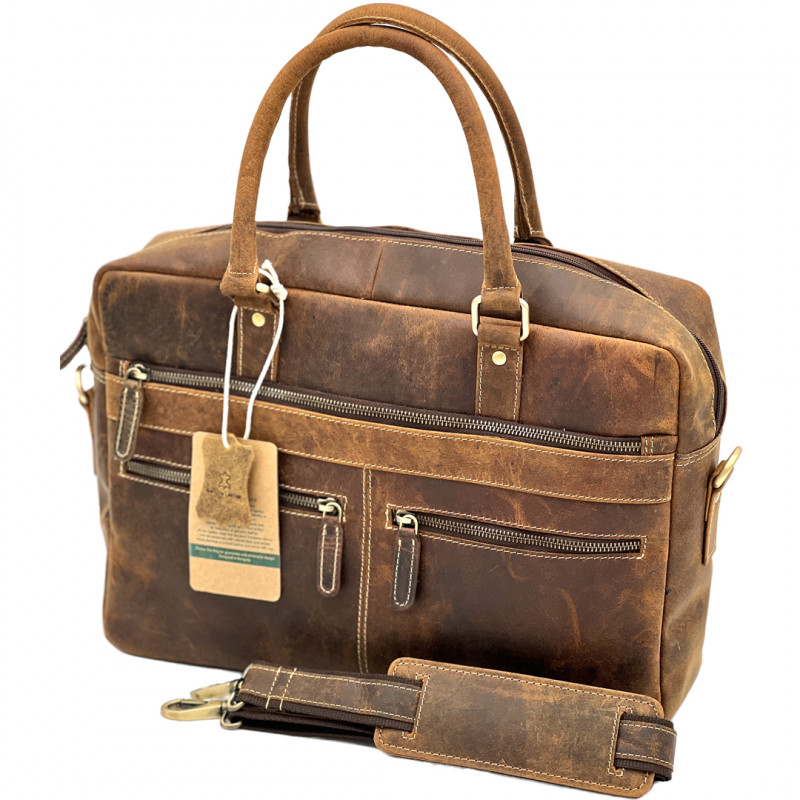 Geanta Barbati de Umar din Piele Naturala de Vanat, Hunter Brand, Mod Purtare: Mana, Umar, Crossbody, 40x30x11 cm Geanta Barbati de Umar din Piele Naturala de Vanat, Hunter Brand, Mod Purtare: Mana, Umar, Crossbody, 40x30x11 cm