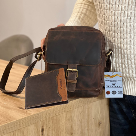 Set Pachet Cadou pentru barbati: Hunter Limited Edition, Piele Naturala