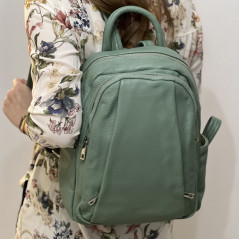 Rucsac tip Ghiozdan Dama din Piele Naturala, Made in Italy, 30x25x10 cm