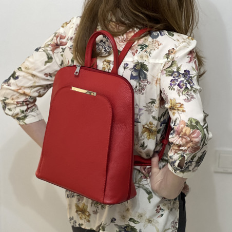 Rucsac de dama din Piele naturala, Casual Elegant, 30x28x12 cm