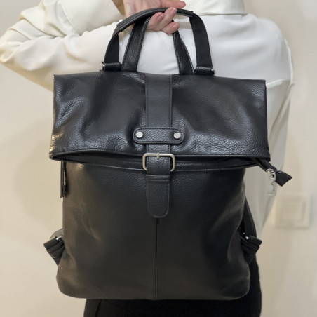 Rucsac Dama din Piele Ecologica Moale cu Berete Ajustabile, Impermeabil, 37x30x11 cm
