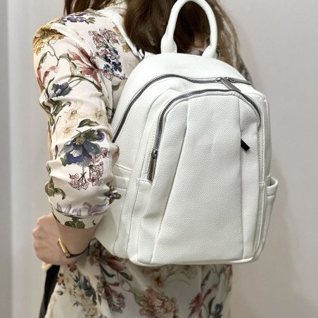 Rucsac damă elegant de tip Ghiozdan MARIA C. ITALY, Piele ecologica: ideal pentru școală, facultate, călătorii