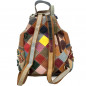 Rucsac de dama din Piele, Design Modern cu Flori Aplicate, Multicolor, 30x33x17 cm Rucsac de dama din Piele, Design Modern cu Flori Aplicate, Multicolor, 30x33x17 cm