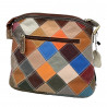 Gentuta de umar dama din piele naturala, Made in Italy, 25x22x10 cm, Multicolora