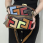 Gentuta de umar dama din piele naturala, Made in Italy, 25x22x10 cm, Multicolora Gentuta de umar dama din piele naturala, Made in Italy, 25x22x10 cm, Multicolora