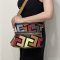 Gentuta de umar dama din piele naturala, Made in Italy, 25x22x10 cm, Multicolora Gentuta de umar dama din piele naturala, Made in Italy, 25x22x10 cm, Multicolora