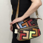 Gentuta de umar dama din piele naturala, Made in Italy, 25x22x10 cm, Multicolora Gentuta de umar dama din piele naturala, Made in Italy, 25x22x10 cm, Multicolora