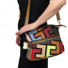 Gentuta de umar dama din piele naturala, Made in Italy, 25x22x10 cm, Multicolora