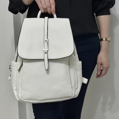 Rucsac tip Ghiozdan de dama din Piele Maria C. Italy, Piele Ecologica, 27x30x12 cm