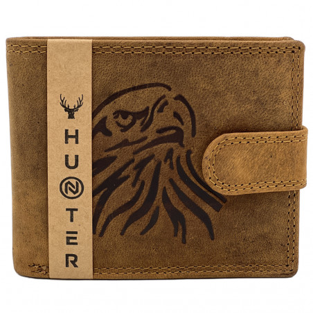 Portofel Barbati din Piele Naturala personalizat Cu Vultur, Protectie RFID, 12x10x 2,5 cm