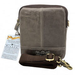 Borseta de Umar pentru Barbati din Piele naturala de Bovina, 17x19x5 cm