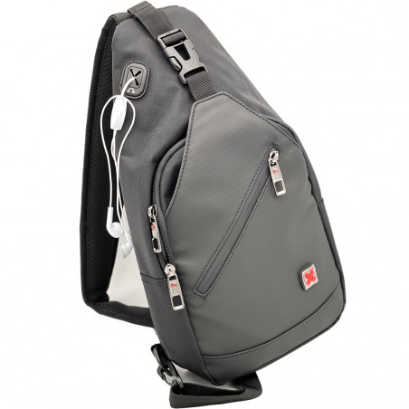 Geanta Barbati tip Borseta Crossbody Sport, Purtare pe Umar sau Piept, Xtreme, 37x20x8 cm