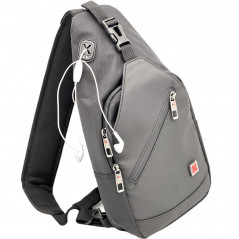 Geanta Barbati tip Borseta Crossbody Sport, Purtare pe Umar sau Piept, Xtreme, 37x20x8 cm