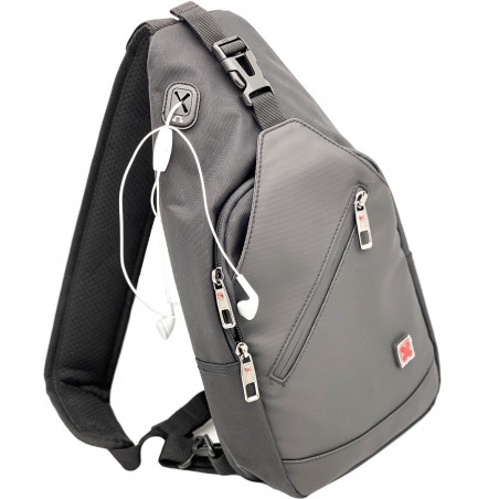 Geanta Barbati tip Borseta Crossbody Sport, Purtare pe Umar sau Piept, Xtreme, 37x20x8 cm