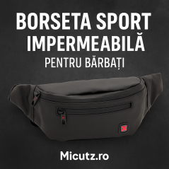 Borseta Sport Brau/Crossbody pentru barbati din Material Textil Impermeabil: Ideala pentru Activitati Fizice, 35x15x10 cm