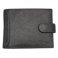 Portofel Barbati Elegant Din Piele Naturala, Corvo Bianco, 12x10x2,5 cm, Compatibil cu Buletin, Permis, Bacnote Romanesti