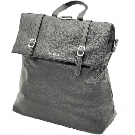 Rucsac Dama Mare Spatios din Piele Ecologica cu Textura Moale, 32x36x15 cm