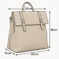 Rucsac Dama Mare Spatios din Piele Ecologica cu Textura Moale, 32x36x15 cm Rucsac Dama Mare Spatios din Piele Ecologica cu Textura Moale, 32x36x15 cm