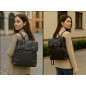Rucsac Dama Mare Spatios din Piele Ecologica cu Textura Moale, 32x36x15 cm Rucsac Dama Mare Spatios din Piele Ecologica cu Textura Moale, 32x36x15 cm