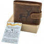 Portofel Barbati Negru personalizat cu Cerb, 12x10x2 cm , Piele naturala Portofel Barbati Negru personalizat cu Cerb, 12x10x2 cm , Piele naturala