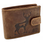 Portofel Barbati Negru personalizat cu Cerb, 12x10x2 cm , Piele naturala Portofel Barbati Negru personalizat cu Cerb, 12x10x2 cm , Piele naturala