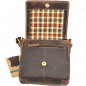 Geanta de Umar Barbati Compacta din Piele Naturala, Brand HUNTER, 22x20x5 cm, Maro Geanta de Umar Barbati Compacta din Piele Naturala, Brand HUNTER, 22x20x5 cm, Maro