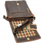 Geanta de Umar Barbati Compacta din Piele Naturala, Brand HUNTER, 22x20x5 cm, Maro Geanta de Umar Barbati Compacta din Piele Naturala, Brand HUNTER, 22x20x5 cm, Maro