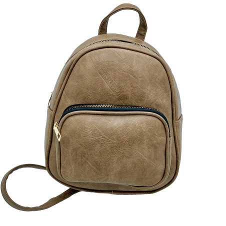 Rucsac Dama Din Piele Ecologica: Maro, Albastru, Orange