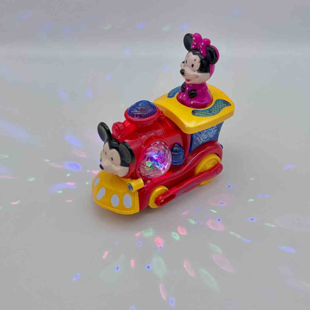 Locomotiva de jucarie Mickey Mouse + Minnie